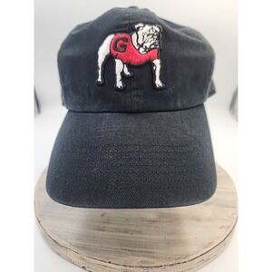 Nwt Georgia Bulldogs '47 Brand Hat Black Youth Clean Up Adjustable Snapback Cap‎